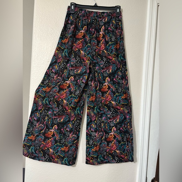 Free People Intimately colorful lounge wide leg elastic waist with pockets. - Picture 3 of 9